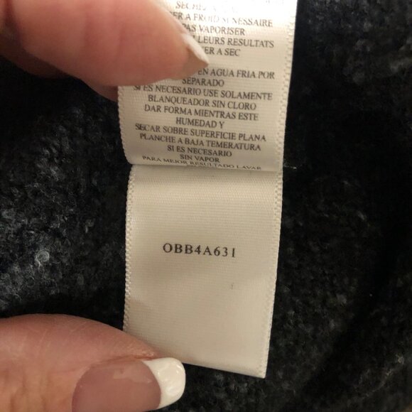 BCBGMaxAzria Long Knit Cardigan Womens Size Medium Charcoal Open Front Sweater - Picture 8 of 9